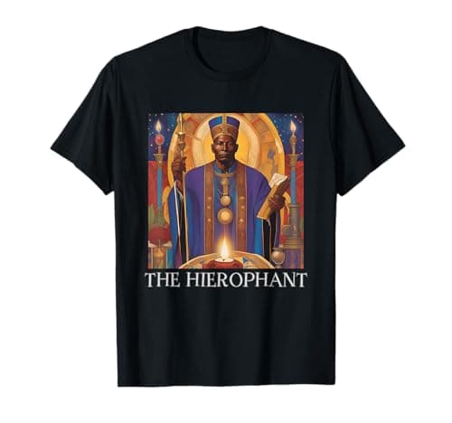 Image of The Hierophant Tarot Card, Hierophant. Tarot, Tarot Cards T-Shirt