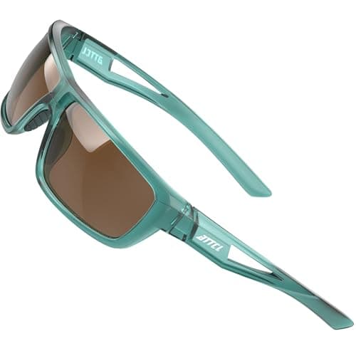Image of ATTCL Sports Polarized Sunglasses For Men Cycling Driving Fishing 100% UV Protection J2021 Toulan-Brown UV400 CAT 3 CE