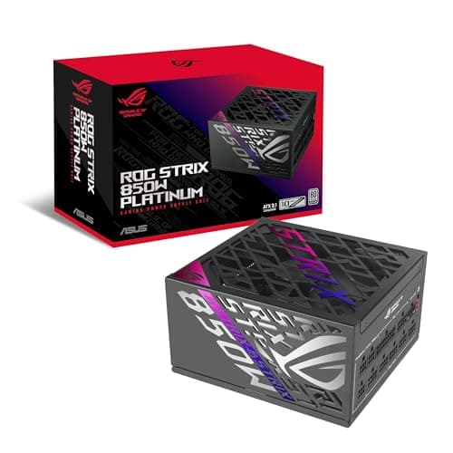 Image of Asus ROG Strix 850W Platinum PSU, Fully Modular, 80+ Platinum, ATX 3.1, PCIe 5.0, GaN MOSFET, Intelligent Voltage Stabilizer