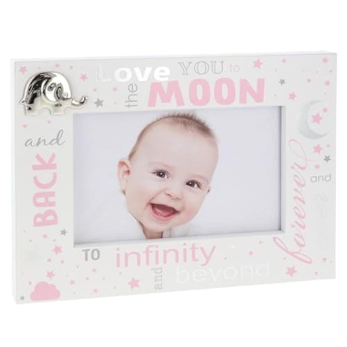 Image of Shudehill Giftware Baby Boy & Girl Photo Frame - Twinkle Twinkle & Love You Designs (Love You Girl)
