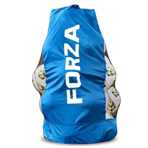 Image of FORZA Jumbo Ball Bag | 283L Heavy-Duty Sports Ball Storage - Drawstring Closure & Reinforced Adjustable Strap - Holds Up to 20 Balls – Multiple Colours (Blue)