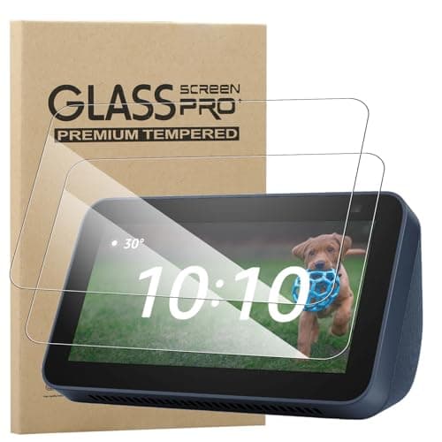 Image of KZIOACSH 2 Pack Screen Protector for Echo Show 5 (3rd Gen) 2023 Release 5.5 Inch, Ultra Clear 9H Hardness Touch Sensitive Anti-Scratch Anti-Fingerprint Protective Tempered Glass Film