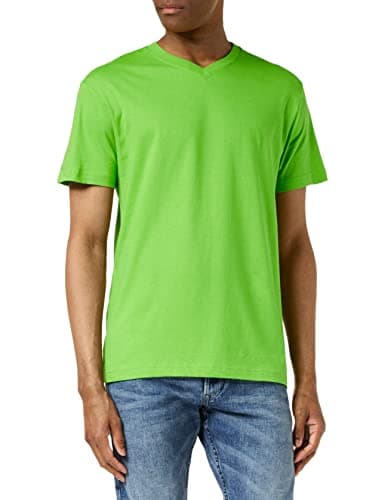 Image of Stedman Apparel Men's Classic-t V-neck/St2300 T Shirt, Kiwi Green, XXL UK