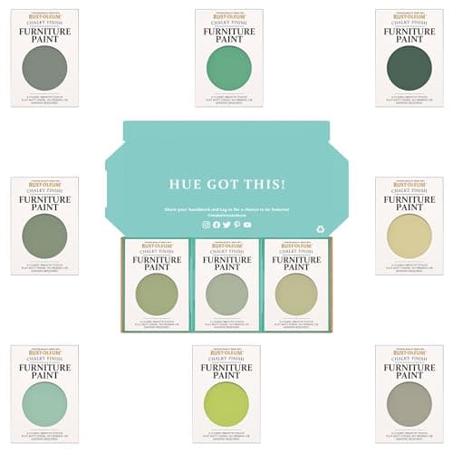 Image of Rust-Oleum Furniture Paint in Chalky Finish – Rich Greens Tester Box