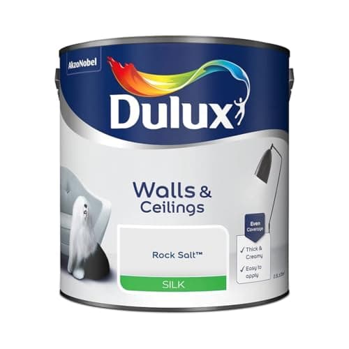 Image of Rock Salt Walls & Ceilings Silk Emulsion Paint 2.5 L – Smooth Washable Silk Finish, Quick Dry, Low-VOC, Easy Application for Interior Walls & Ceilings