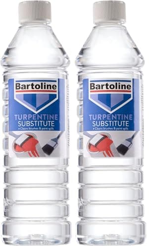 Image of Bartoline Turpentine Substitute 750ml Multi-Purpose Solvent for Paint Brushes & DIY Cleaning (Pack of 2)