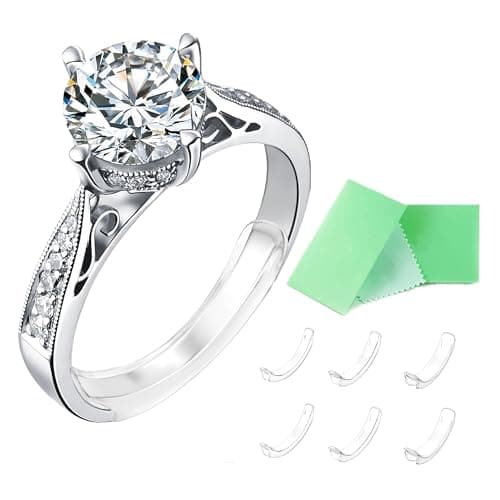 Image of Feramox Invisible Ring Size Adjuster for Loose Rings Ring Adjuster Fit Any Rings, Assorted Sizes of Ring Sizer