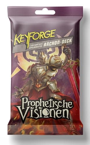 Image of ELZNIR GAMES KeyForge Prophetic Visions - Archon Deck Unique Duel Card Game by Richard Garfield for 2 Players, 200 Cards, New Prophecy Mechanics, Ages 10+