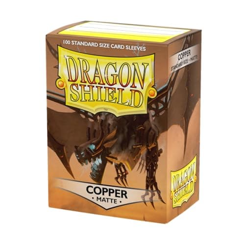 Image of Dragon Shield | Standard Size Card Matte Sleeves | 100 CT - Smooth & Tough Premium TCG Sleeves | Compatible with Pokemon, Flesh & Blood, One Piece & Magic the Gathering | Copper