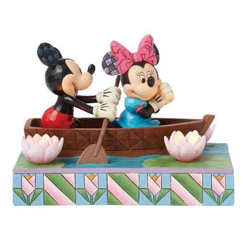 Image of Disney Traditions Mickey Minnie Love Rowboat Figurine