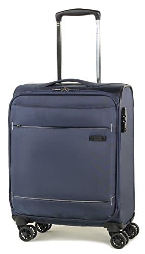 Image of Rock 83cm Deluxe-Lite Super Lightweight Expanding 8 Wheel Spinner Luggage Navy Large
