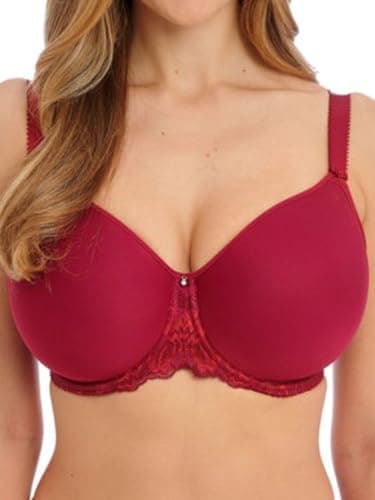 Image of Fantasie Women's Aubree Underwire Molded Spacer T-Shirt Bra, Rouge, 40E