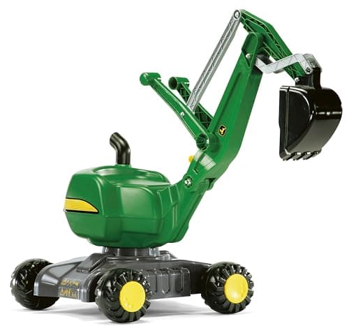 Image of Rolly Toys John Deere Excavator - Fully functional with wheels
