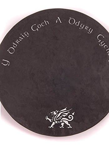 Image of Luxury slate lazy susan with rotating serving tray