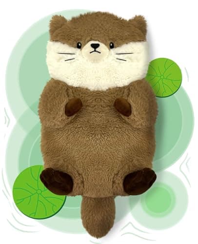 Image of Otter Microwave Heat Pad for Neck and Shoulders Stomach, Washable Wheat Bags Microwavable 38 * 20cm, Heated Weighted Stuffed Animal, Adorable Soft Plush Microwave Heat Pack