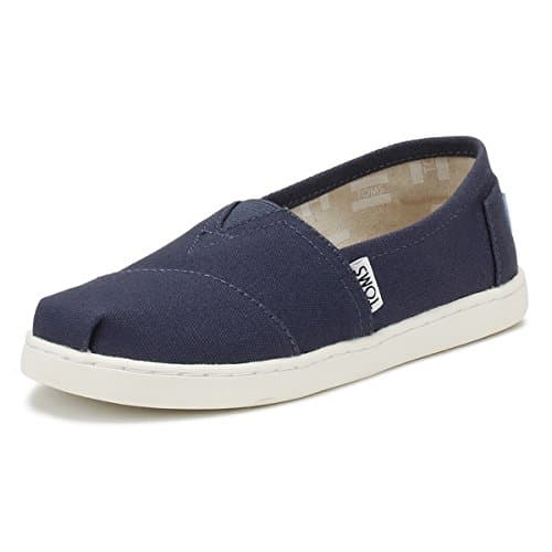 Image of TOMS Unisex Kids Alpargata Loafer Flat, Navy, 1.5 UK