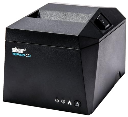 Image of Star Micronics TSP143IVUE USB/Ethernet (LAN) Thermal Receipt Printer with Android Open Accessory (AOA), CloudPRNT, Cutter, and Internal Power Supply - Gray