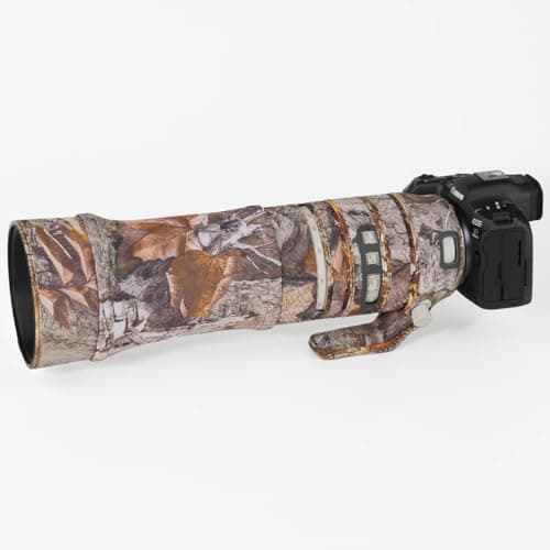 Image of CHASING BIRDS Camouflage Waterproof Lens Coat for CANON RF 100-500mm F4.5-7.1 L IS USM Rainproof Lens Protective Cover (Forest Camouflage)