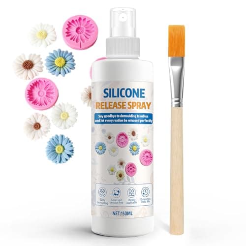 Image of 150ml Silicone Mould Release Spray, Mold Release Spray, for Epoxy Resin, AB Resin, Candle, and Soap Molds, Includes a Brush, Easy Demoulding, no Residue, Extending Mold Life