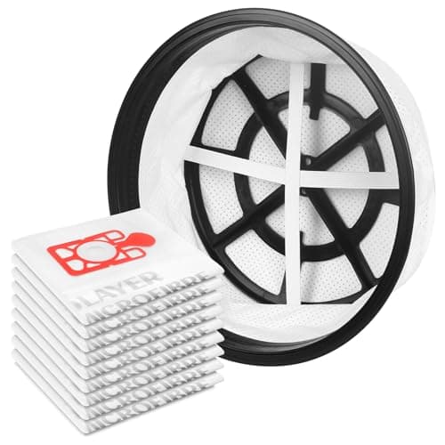 Image of Awinker 10 PCS Hoover Bags with 1 PCS 12 inches Filter Replacement for Numatic Henry Hetty Vacuum Cleaner HVR200 HET200 HHR200 NRV240 Henry Plus Turbocare 909559 Spare Tool Parts Replacements