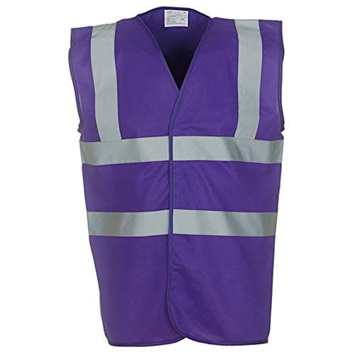 Image of Yoko Unisex Premium Hi-Vis Waistcoat Vest / Jacket (2XL) (Purple)