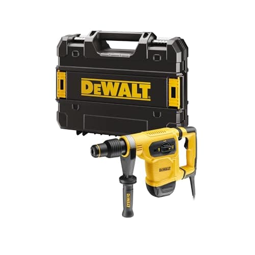 Image of DEWALT D25481K-QS 45 mm SDS-max Powerful Drill/Combination Hammer (with 6.1 J Impact Energy for Various Drilling Applications and Chisel Works, 1 x Hammer 1.050 W) Black