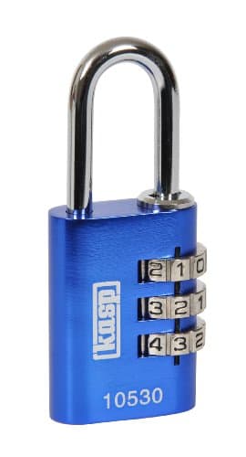 Image of Kasp K10530BLUD 105 Series Aluminium Combination Padlock - Blue