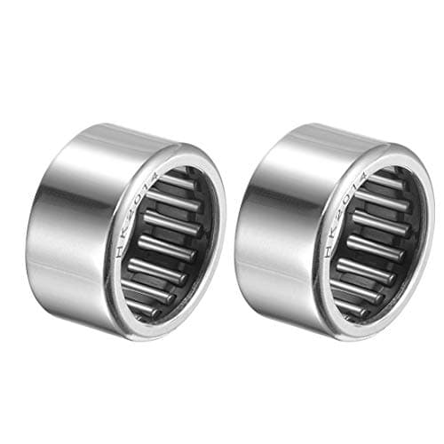 Image of sourcing map HK2014 Needle Roller Bearings 20mm Bore 26mm OD 14mm Width Chrome Steel Open End 2pcs