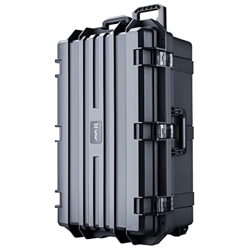 Image of Lykus HC-7530 Large Waterproof Hard Case with Wheels and Customisable Foam, Interior Size 75x45x30 cm, Suitable for Cameras, Lenses, Electronic Equipment and More