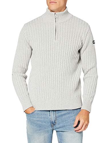 Image of Schott NYC Men's Plecorage2 Pullover Sweater Not Applicable, HEA L.Grey, Medium