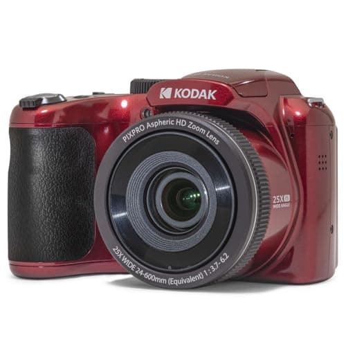 Image of KODAK Pixpro Astro Zoom AZ255 - 16 MP Digital Bridge Camera, 25X Optical Zoom, 1080p HD Video, 24mm Wide Angle, Optical Image Stabilizer, 3-Inch LCD Screen, AA Battery - Red