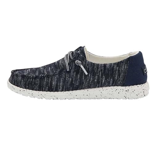 Image of Hey Dude - Wendy Sox Women's - Slip On Flat Shoes - Moccasin Style, Navy, 4 UK