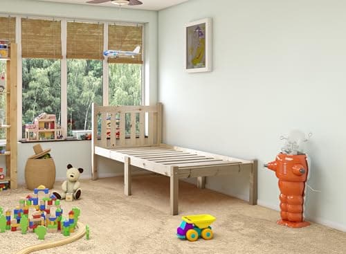 Image of STRICTLY BEDS&BUNKS Brutus Heavy Duty Pine Bed Frame (Single)