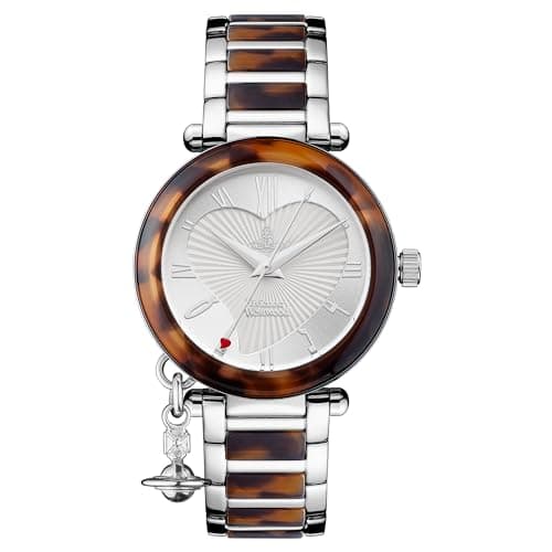 Image of Vivienne Westwood Orb Women's Quartz Watch with Silver Dial Analogue Display and Multicolour Stainless Steel Bracelet VV006SLBR