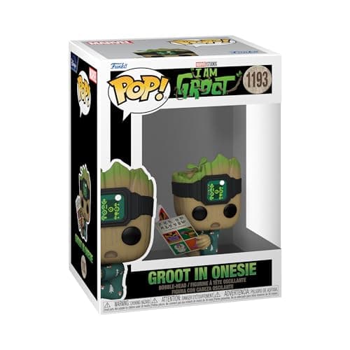 Image of Funko POP! Marvel: Guardians Of the Galaxy - Groot PJs With Book - Groot Shorts - Collectable Vinyl Figure - Gift Idea - Official Merchandise - Toys for Kids & Adults - TV Fans
