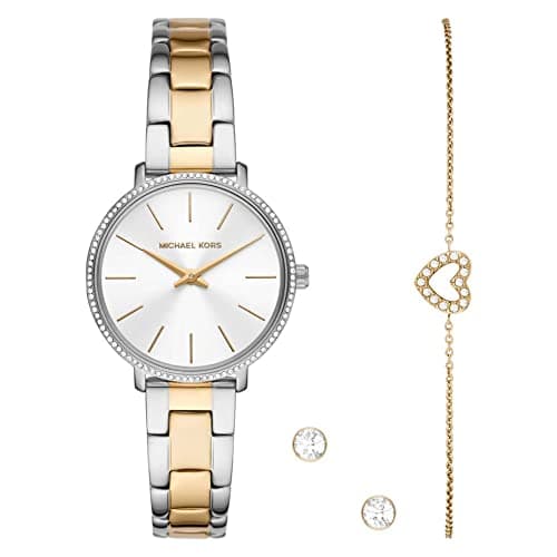 Image of Michael Kors MK1041 Ladies Pyper Watch and Jewellery Gift Set