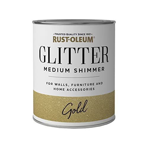 Image of Rust-Oleum Glitter Medium Shimmer Gold 750ml, Gold Medium Shimmer (RO0280002G1)
