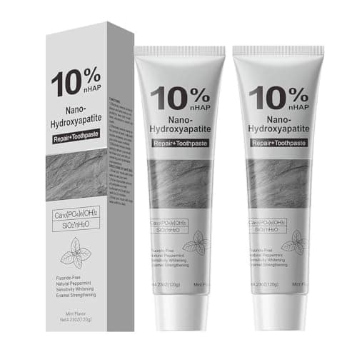 Image of 10% Nano-Hydroxyapatite Toothpastes for Enamel Protection and Tooth Strengthening, Gentle Mint, Fresh Breath, Fluoride-Free Toothpaste for Sensitive Teeth (2)