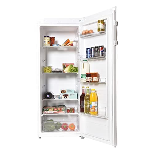 Image of Statesman TL235LWE Tall Larder Fridge 235 Litre, 3 Adjustable Glass Shelves, Large Salad Drawer, Internal Light, Reversible Door, 55 cm Wide, Adjustable Feet, White