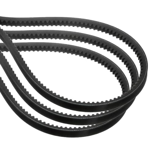 Image of sourcing map 3 Pcs AX53 EPDM V-Belt, Raw Edge Cogged Industrial Rubber V Belt 1/2" Width x 53" Inside Circumference