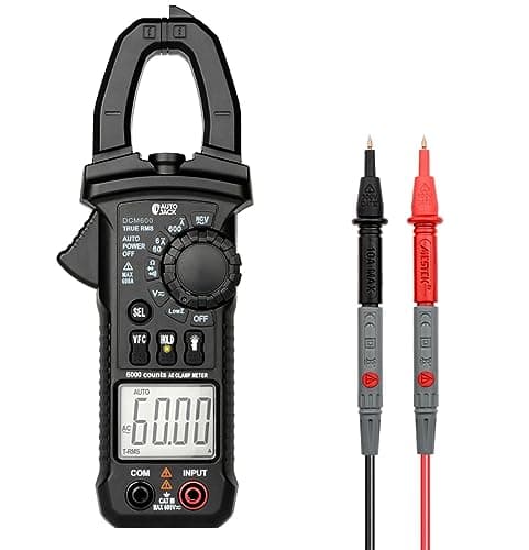 Image of Autojack Digital Clamp Meter AC DC Current Voltage Resistance Temperature Diode Multimeter Tester 6000 Counts Auto Range