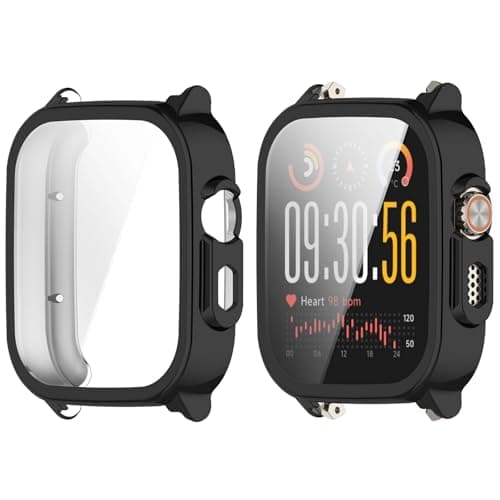 Image of AWADUO Compatible with Realme Watch 5 TPU Protective Case Cover, Smartwatchtective Cover Case Shell Soft And Durable for Man and Woman(Black Plating)