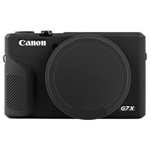Image of ARVOK Case for Canon Powershot G7X Mark III Digital Camera, Soft Silicone G7X Mark iii Camera Case Cover with Removable Lens Cover, Anti-Scratch Slim Fit Soft Skin