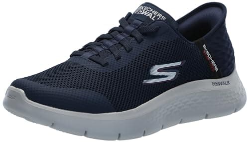 Image of Skechers Go Walk Flex Hands Up Hands Free Slip-Ins, Navy, 7