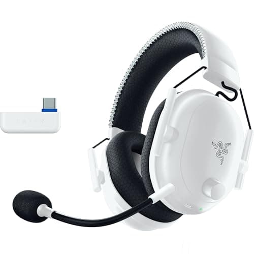 Image of Razer BlackShark V2 Pro for PlayStation - Wireless E-sports Gaming Headset - Ultra light 270 g - TriForce 50mm Drivers - Detachable microphone - HyperSpeed 2,4 GHz & Bluetooth - PS5/PC | White