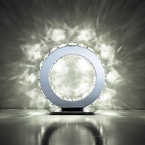 Image of Diyas IL70042 Galaxy Table Round 10W LED 6000K Polished Chrome/Crystal
