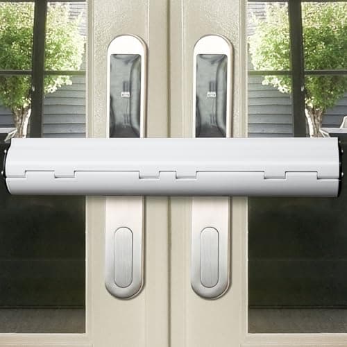 Image of Lock for Patio French Security Lock - French Door Security Lock for French Double Doors with 2 Handle (White)
