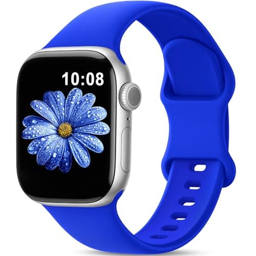 Image of DigiHero Sport Strap Compatible with Apple Watch Straps Women Men 40mm 44mm 42mm 46mm 45mm 41mm 38mm 49mm, Soft Silicone Band for iWatch Series 11 10 9 8 7 6 5 4, Ultra SE 3 2 1, Klein Blue