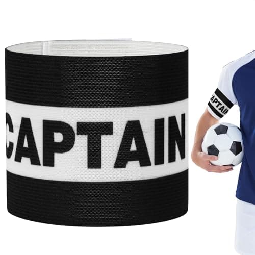 Image of flintronic Classic Captain's Armband, Soccer Captain's Armband, Training Unisex-youth Captain Armbands, for Adult & Youths Elastic Sports Arm Band, Available for Football Training