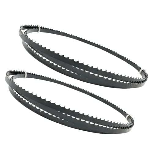 Image of Dapetz ® 2pc 1425mm x 56" x 6 TPI Bandsaw Blade PVC Premium Quality for Cutting Wood Plastic Acrylic Carbon Spring Steel 6.35mm Wide 1/4"